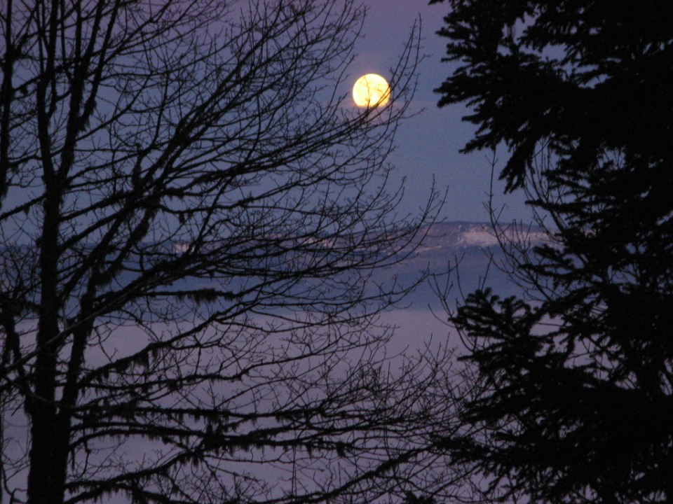 Grande Lauzière : Coucher de lune