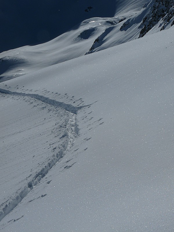 #2 La trace à la montée : 20 à 30 cm de poudre, ça use au final... La trace à la montée : 20 à 30 cm de poudre, ça use au final...
