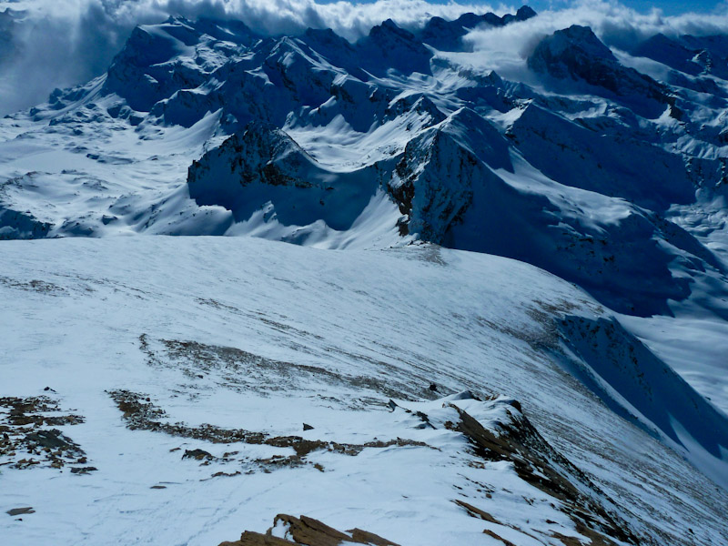 Mt Tout Blanc : Le pan incliné versant S si sympa à vélo
