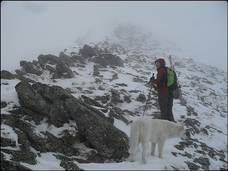 #5 Arête W : Le vent a presque tout soufflé donc portage obligatoire. Arête W : Le vent a presque tout soufflé donc portage obligatoire.