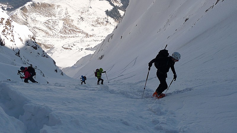 #8 Couloir de la Coufa : Belle trace de montée... Couloir de la Coufa : Belle trace de montée...