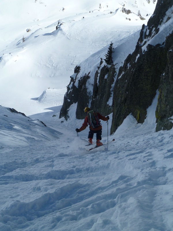 #8 Du vrai ski enfin : dans le couloir du bas de la baisse Du vrai ski enfin : dans le couloir du bas de la baisse