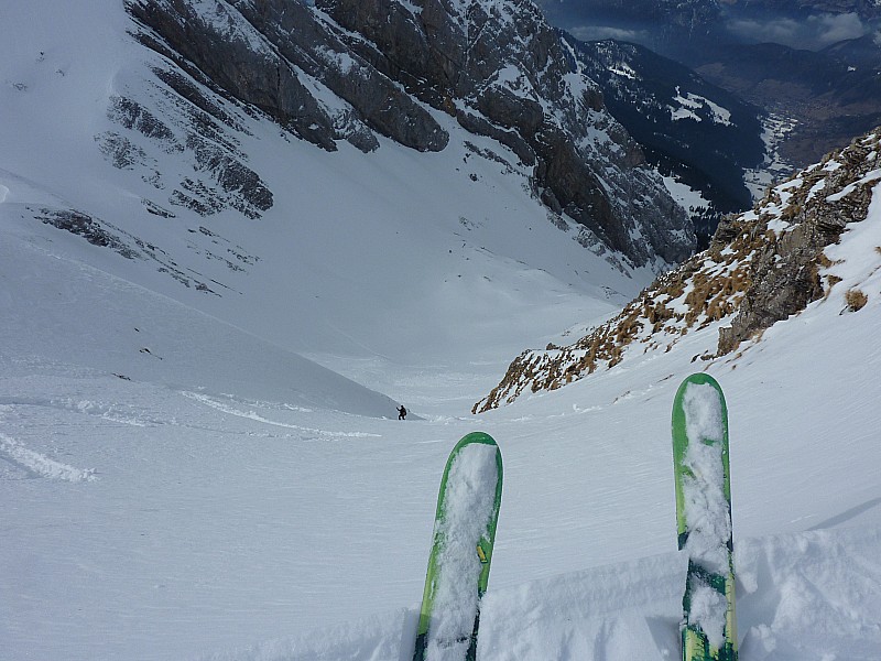 #7 Couloir W : Couloir W du Col NW de la Tête de Paccaly qui descend dans la combe éponyme Couloir W : Couloir W du Col NW de la Tête de Paccaly qui descend dans la combe éponyme