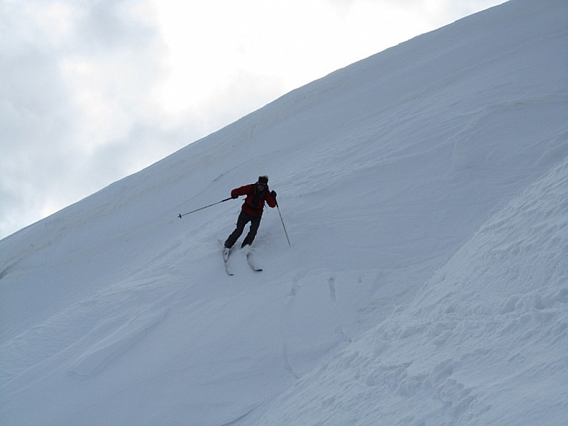 #14 Tour de la Miaz : pour rejoindre le couloir sous la Miaz Tour de la Miaz : pour rejoindre le couloir sous la Miaz