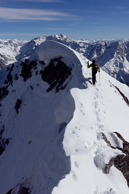 #4 Redescente de l Redescente de l'arete : depuis le sommet