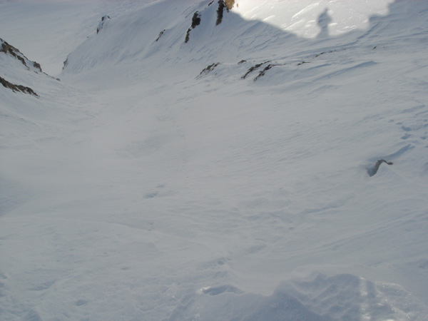 #1 Le haut du couloir nord du Pén : Le couloir vierge de toutes traces Le haut du couloir nord du Pén : Le couloir vierge de toutes traces
