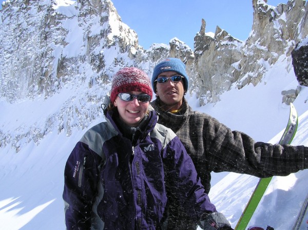 #3 Anne-Cé et Yann : On pose devant le Col des Berches que l Anne-Cé et Yann : On pose devant le Col des Berches que l'on ne remontera pas ce jour, pas d'équipement adapté