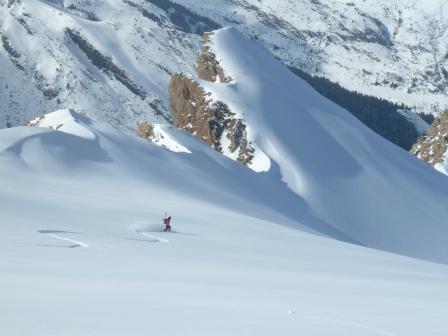 #12 La combe : Début de descente dans la combe La combe : Début de descente dans la combe