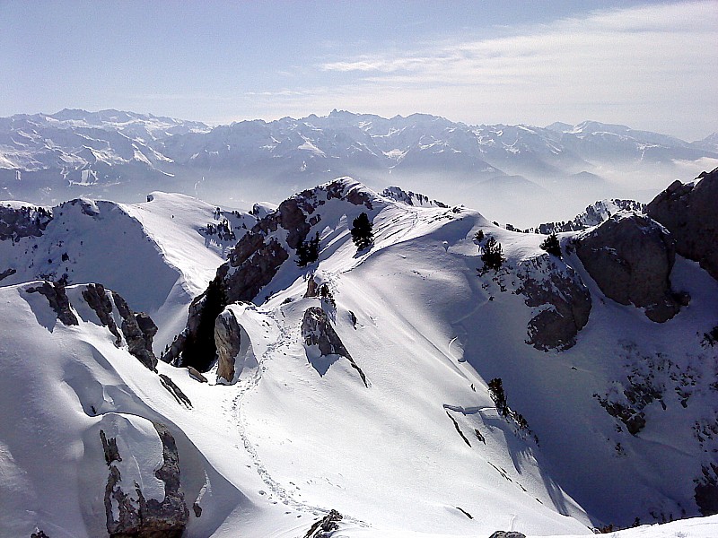#4 Lance de Malissard : les arretes de Malissard et Belledonne au fond Lance de Malissard : les arretes de Malissard et Belledonne au fond