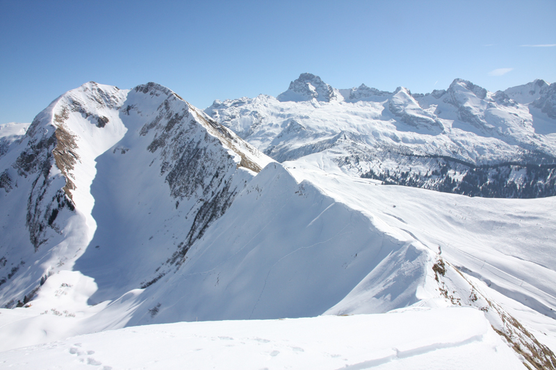 #2 la Croix d la Croix d'Almet : et la Pointe Percée depuis la Pointe des Deux Heures