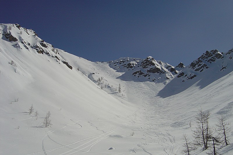 la combe de la maisonnette : un neige trés agréable à skier