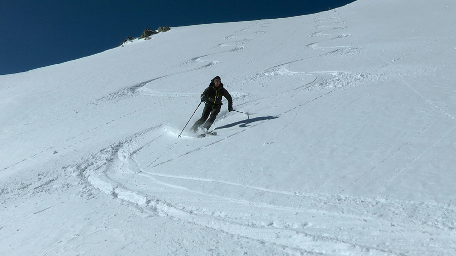 Patrick attaque la descente