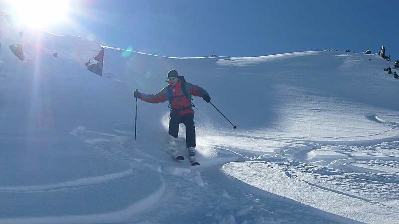 #13 Les skis fat ... : Les skis fat ... : 'Faut les monter au sommet, mais à la descente ils volent !!