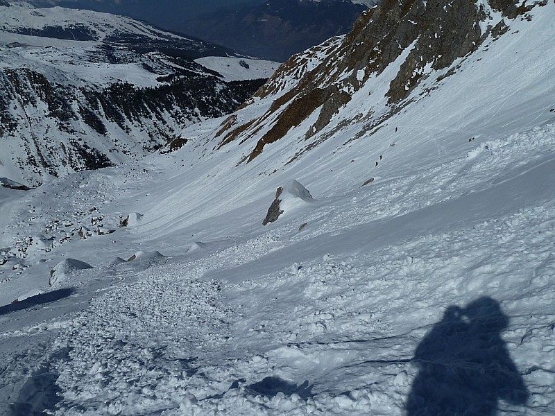 vieille coulée : dans la montée au brêches