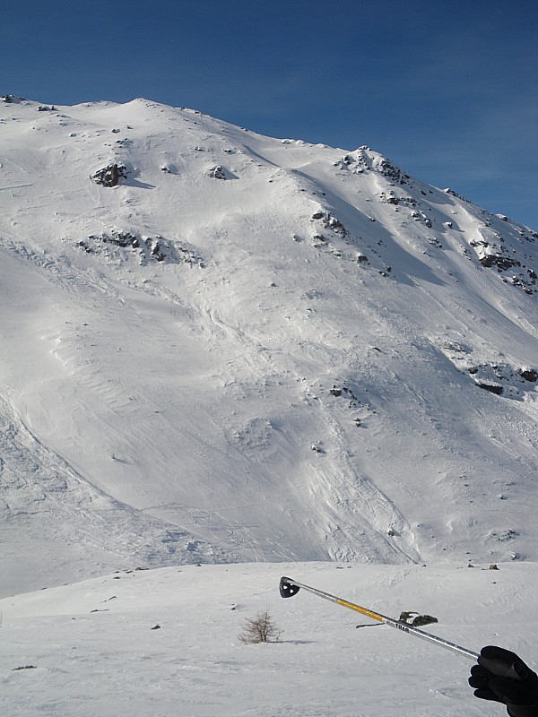 #6 Sandonière : Les coulées à droite en remontant le vallon. Sandonière : Les coulées à droite en remontant le vallon.