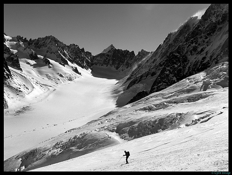 Jérôme : sur le glacier des Rognons