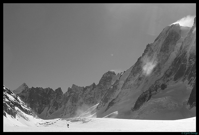 traverse le glacier d'Argentière