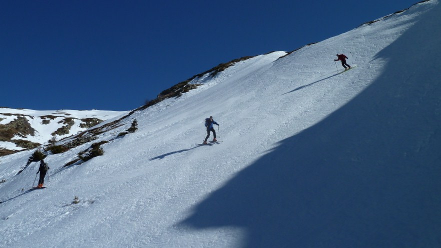 #2 Descente : poudreuse tassée avec bon grip Descente : poudreuse tassée avec bon grip