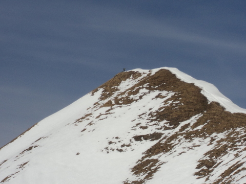 #4 sommet sud : manque de neige en face sud sommet sud : manque de neige en face sud