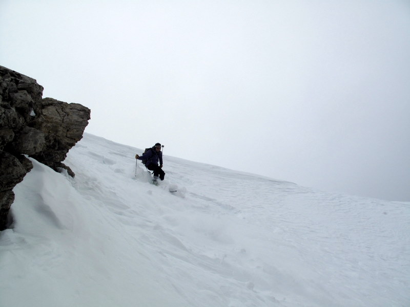 #10 On contourne à la descente : Pente entre du col, avant d On contourne à la descente : Pente entre du col, avant d'attaquer la traversée