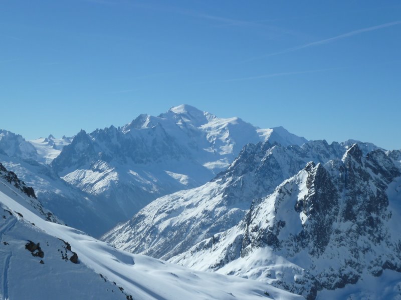 Mt Blanc : Depuis le col de Bel Oiseau