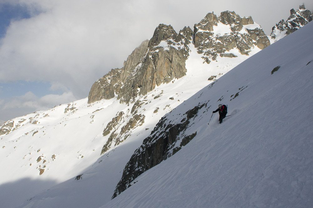 Gaëlle sous la Punta d'Harlé