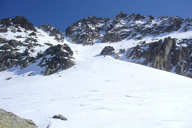 #9 Pic de Contraix : Le couloir W en mauvaises conditions Pic de Contraix : Le couloir W en mauvaises conditions