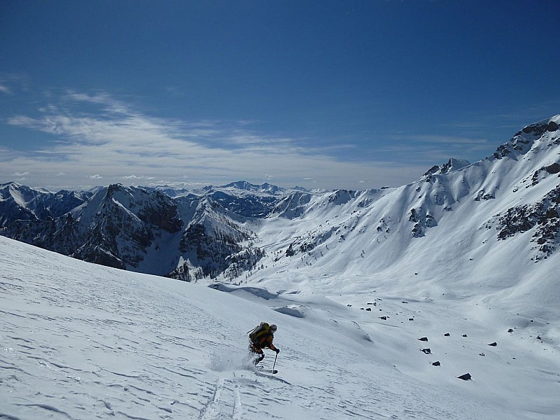 #3 Pic du Gazon face SW : Plongée sur les granges de Furfande Pic du Gazon face SW : Plongée sur les granges de Furfande