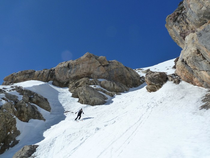 #6 Lauzière : Descente par la belle combe directe. Lauzière : Descente par la belle combe directe.