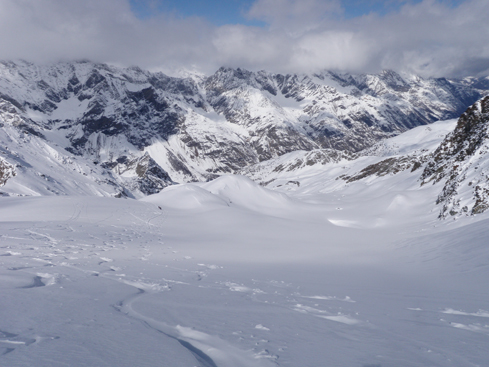#3 vue vers l vue vers l'Ouest (Ruitor?) : neige posée sans vent