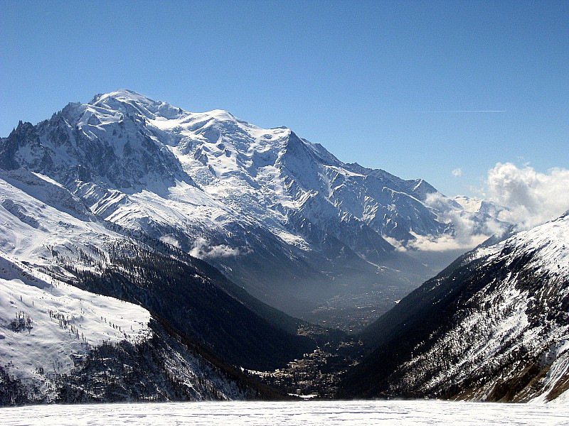 #1 Mt Blanc et Vallée de Chamonix : Vue du Sommet de la tête de Balme Mt Blanc et Vallée de Chamonix : Vue du Sommet de la tête de Balme