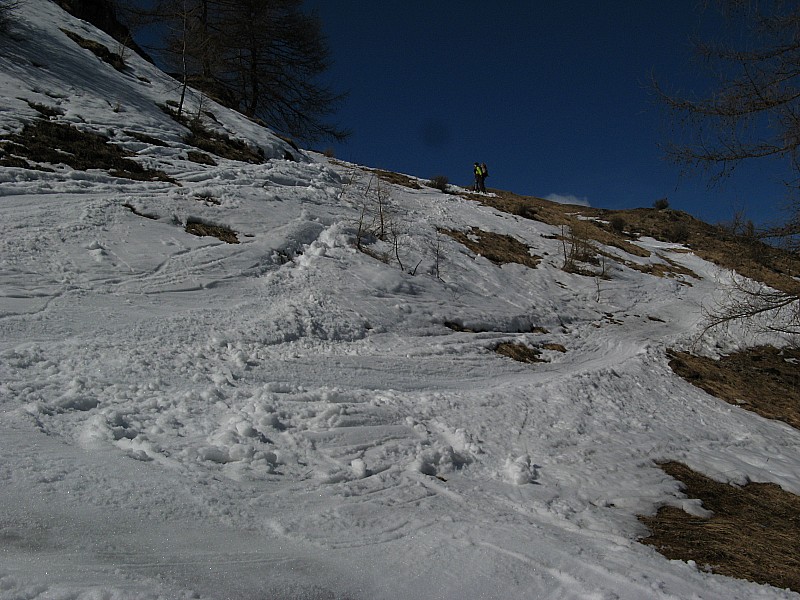 Etat de la neige : Etat de la neige au dessous du hameau vers 1750m