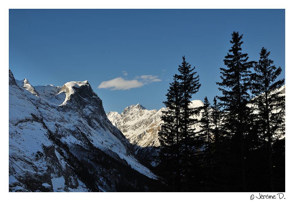 #3 Grand Marchet : arête bien enneigée Grand Marchet : arête bien enneigée
