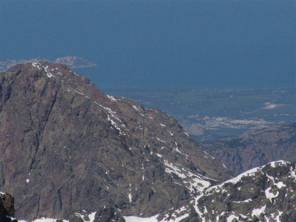 au sommet : vue sur la citadelle de Calvi