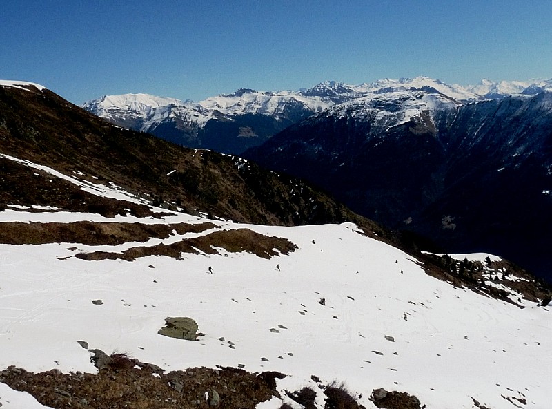 #10 Enneigement faible : La Vanoise en arrière plan. Enneigement faible : La Vanoise en arrière plan.