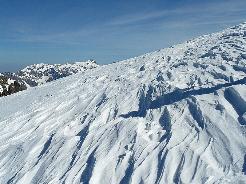 Le travail du vent : ça va à la montée, mais pour la descente, il vaut mieux passer ailleurs !