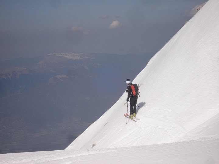 #2 photo de stéphane : au départ du couloir SW photo de stéphane : au départ du couloir SW