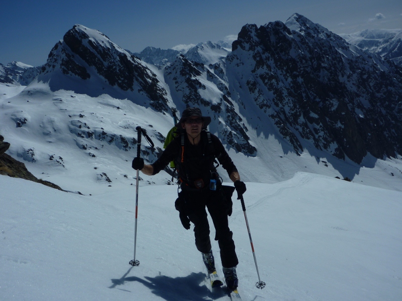 #11 Cime du Mercantour : Steph attaque la dernière pente Cime du Mercantour : Steph attaque la dernière pente