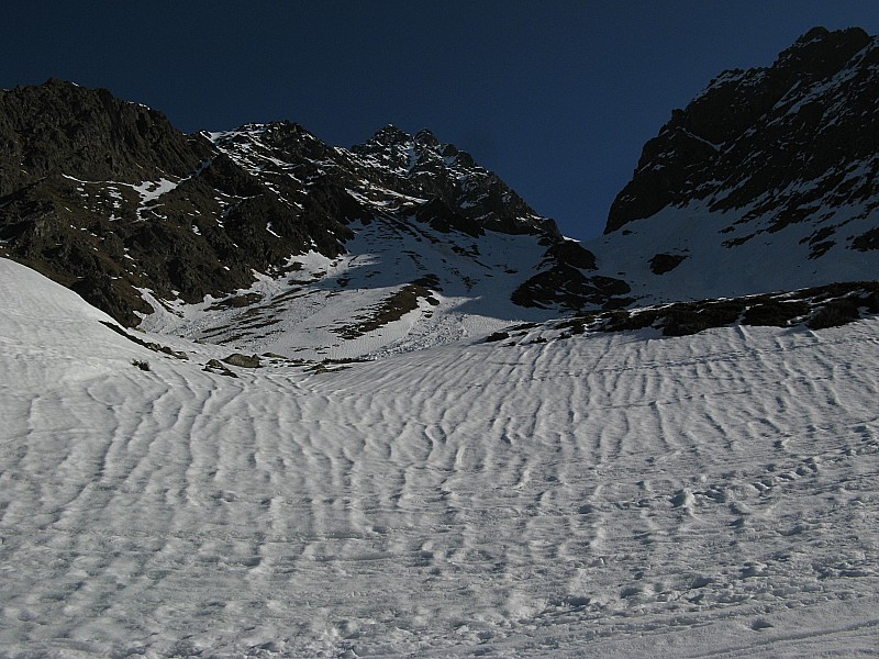 #3 Combe la Plagne Vaumard : Début de la combe et les anciennes coulées d Combe la Plagne Vaumard : Début de la combe et les anciennes coulées d'avalanches