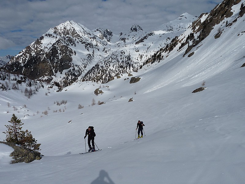 #3 Téte de Trécolpas. : Les jambes commencent à étre lourdes devant le Lac de Trécolpas,Pélago,Baissette et Ruine. Téte de Trécolpas. : Les jambes commencent à étre lourdes devant le Lac de Trécolpas,Pélago,Baissette et Ruine.