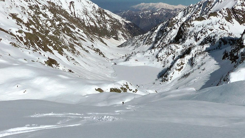#40 La descente sur le lac inf. de la Sella ... et le Val meris La descente sur le lac inf. de la Sella ... et le Val meris