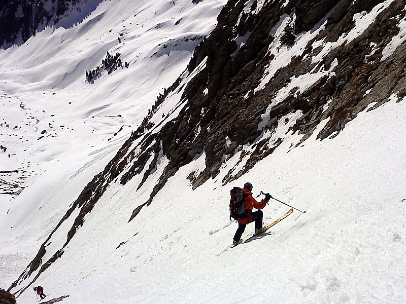 #5 Grand Moulins : Fanck et Pascal dans le couloir sud est Grand Moulins : Fanck et Pascal dans le couloir sud est