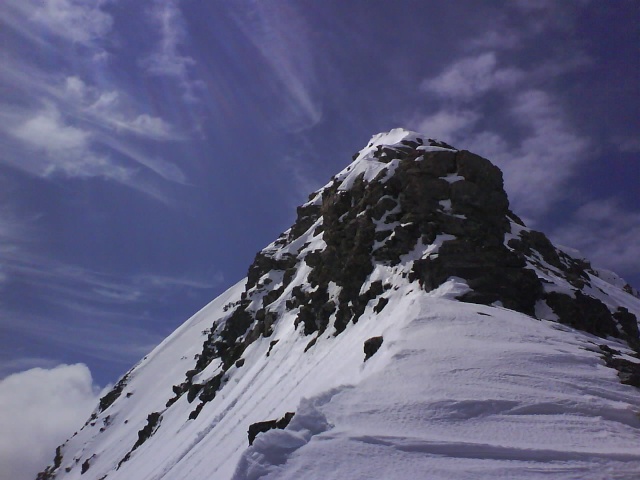 #5 Sommet du Mounier : La crête est en mixte Sommet du Mounier : La crête est en mixte