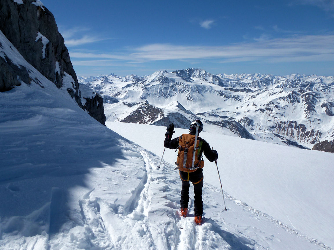 #17 Et c Et c'est parti ! : Une longue descente, sur une neige pas toujours facile, nous attend