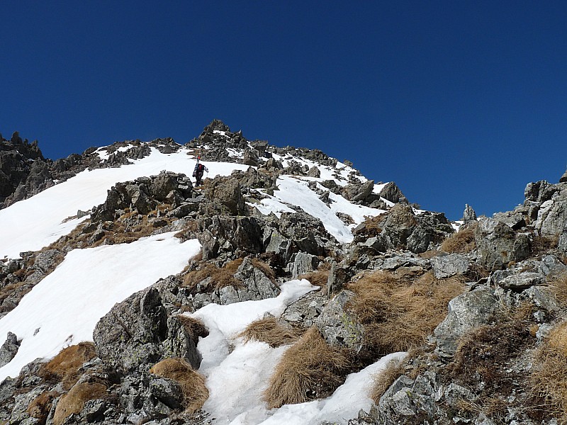 #9 Cime ouest de Fenestre. : Et maintenant un peu de grimpette! Cime ouest de Fenestre. : Et maintenant un peu de grimpette!