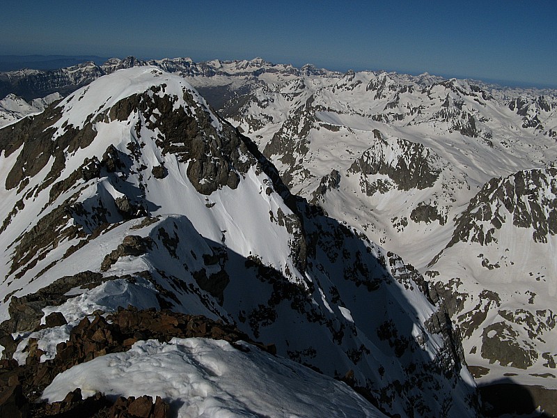 #19 Vue vers l Vue vers l'ouest : Vue vers l'ouest et l'arête que j'ai emprunté