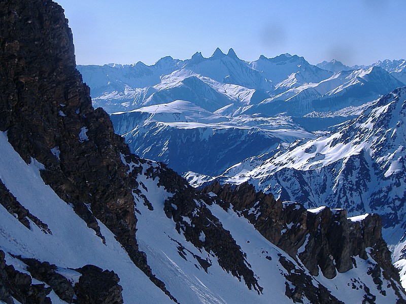 Coté Maurienne : depuis la Selle du Puy Gris le panorama coté maurienne est grandiose