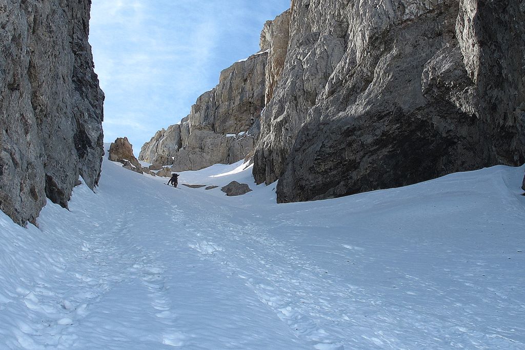 Montée dans le couloir Nord