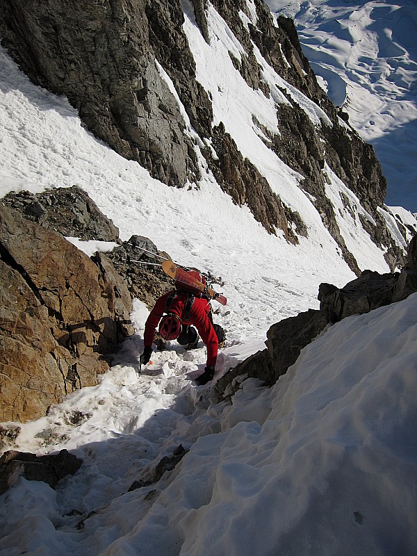 #9 brèche Cordier E : entrée dans le couloir brèche Cordier E : entrée dans le couloir