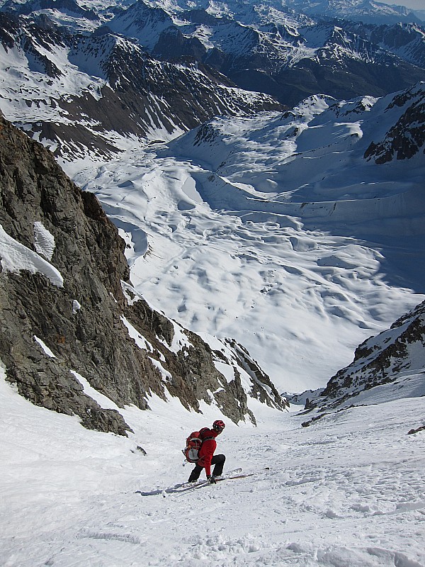 #11 Brèche Cordier E : au quart de la descente Brèche Cordier E : au quart de la descente